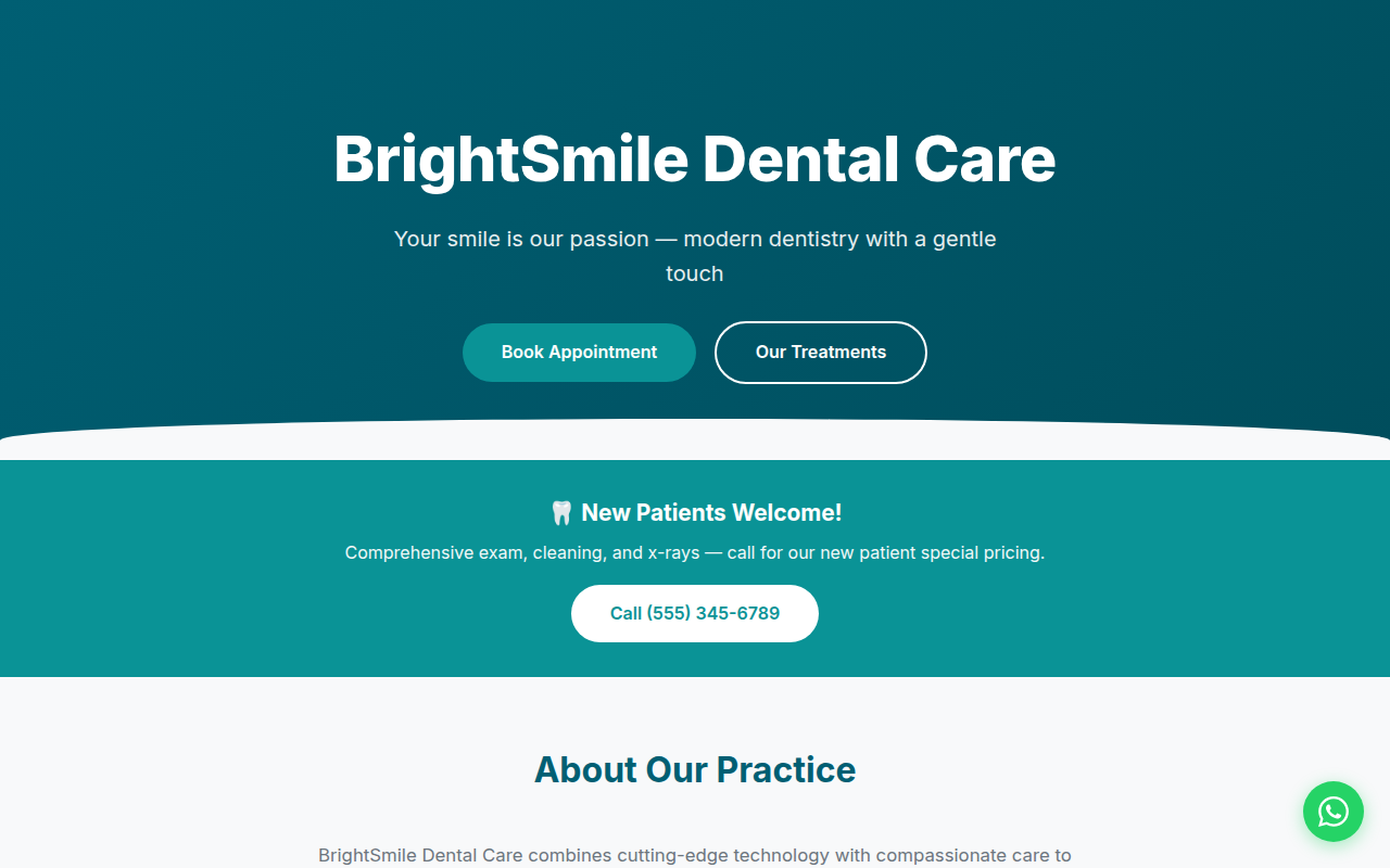 Dentist & Medical template screenshot