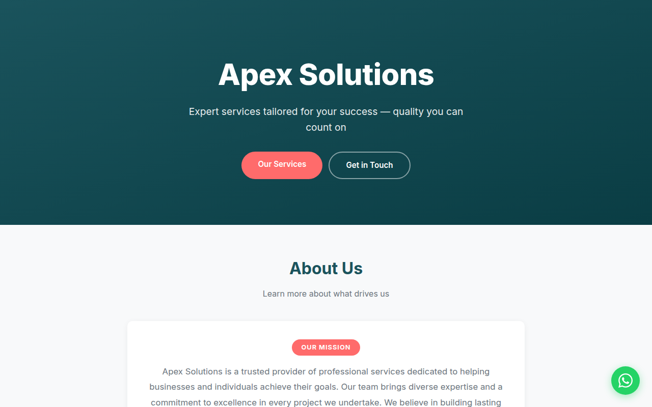 General Small Business template screenshot